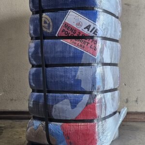 Mens 3 Button Polo Tshirt LS AIE Rojo